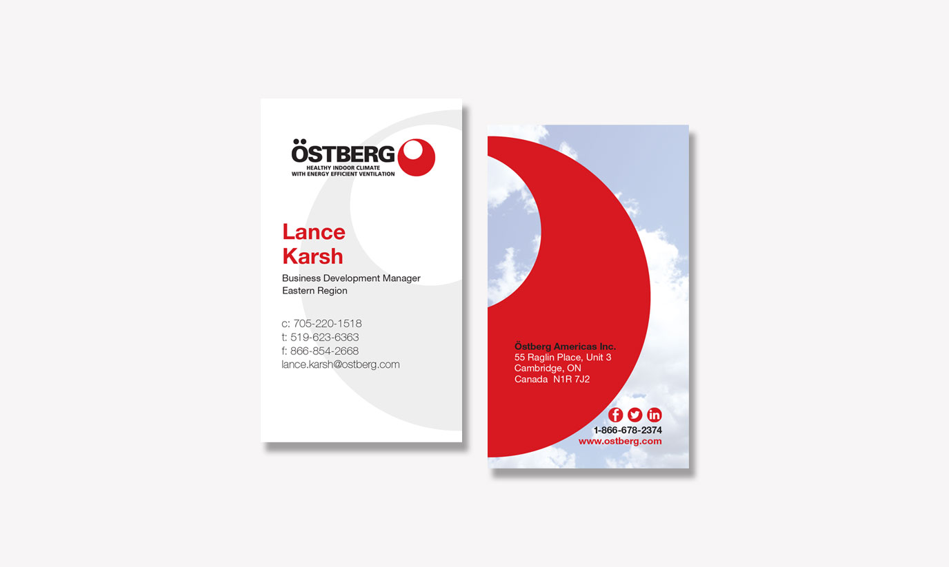 Ostberg business cards